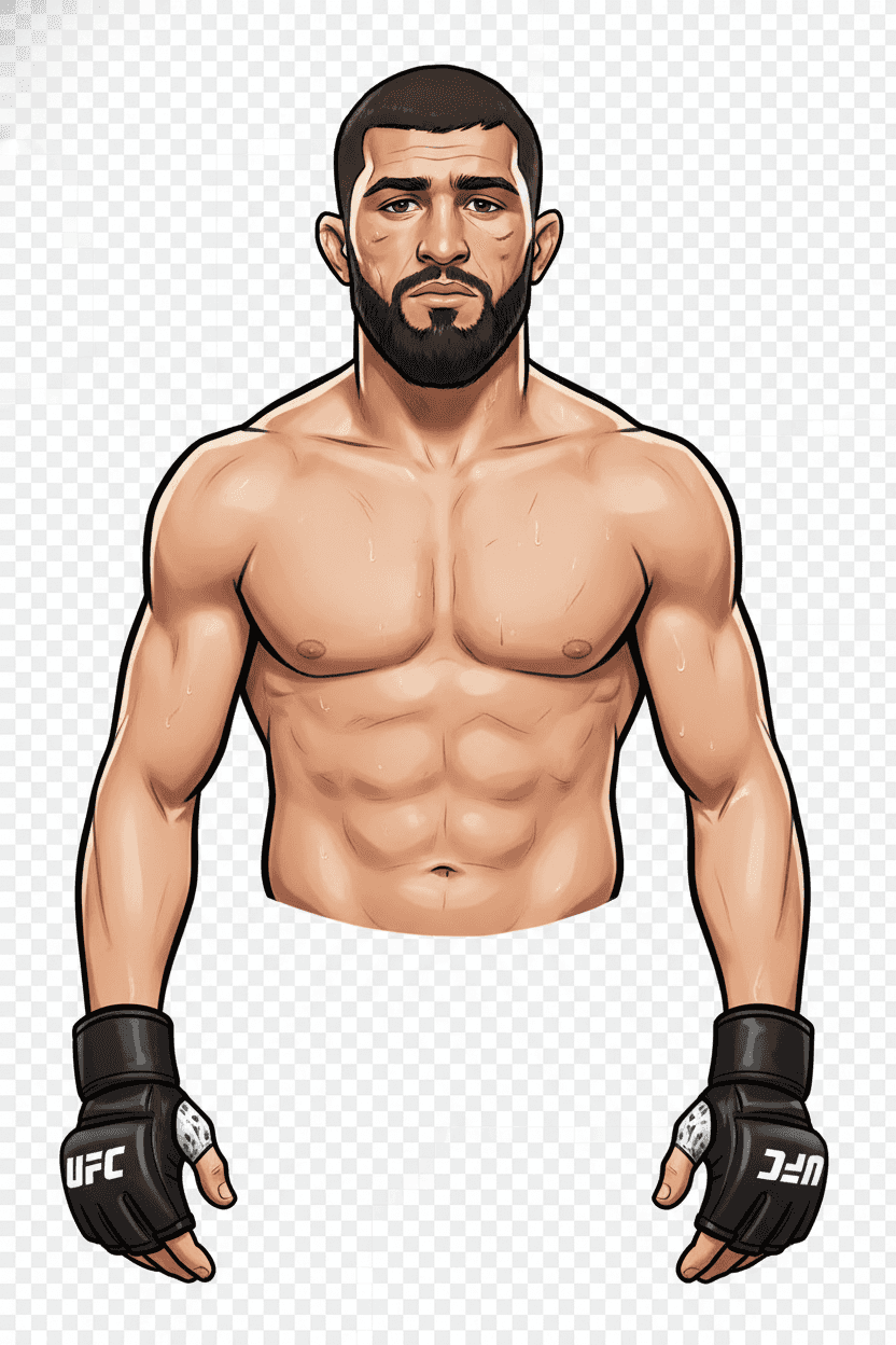 Magomed Ankalaev editorial illustration