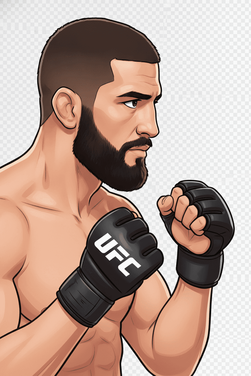 Islam Makhachev editorial illustration